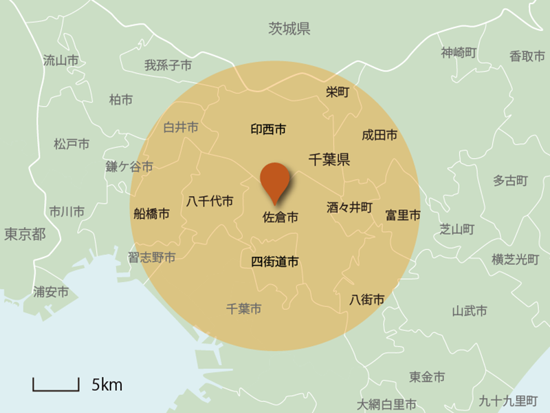 訪問エリアマップ